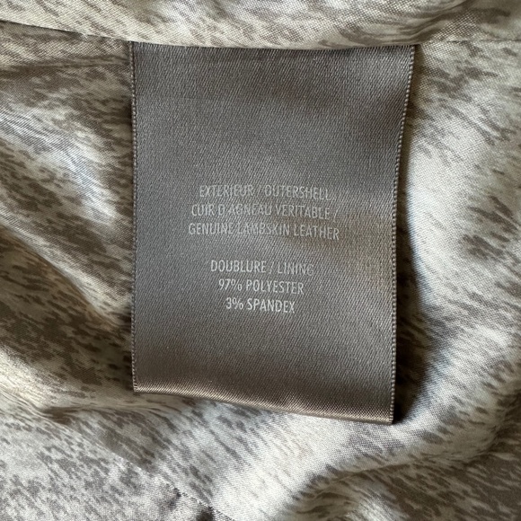 Soia & Kyo Lamb Leather Jacket, Size XS, Mushroom (Taupe/Grey) - Picture 12 of 15